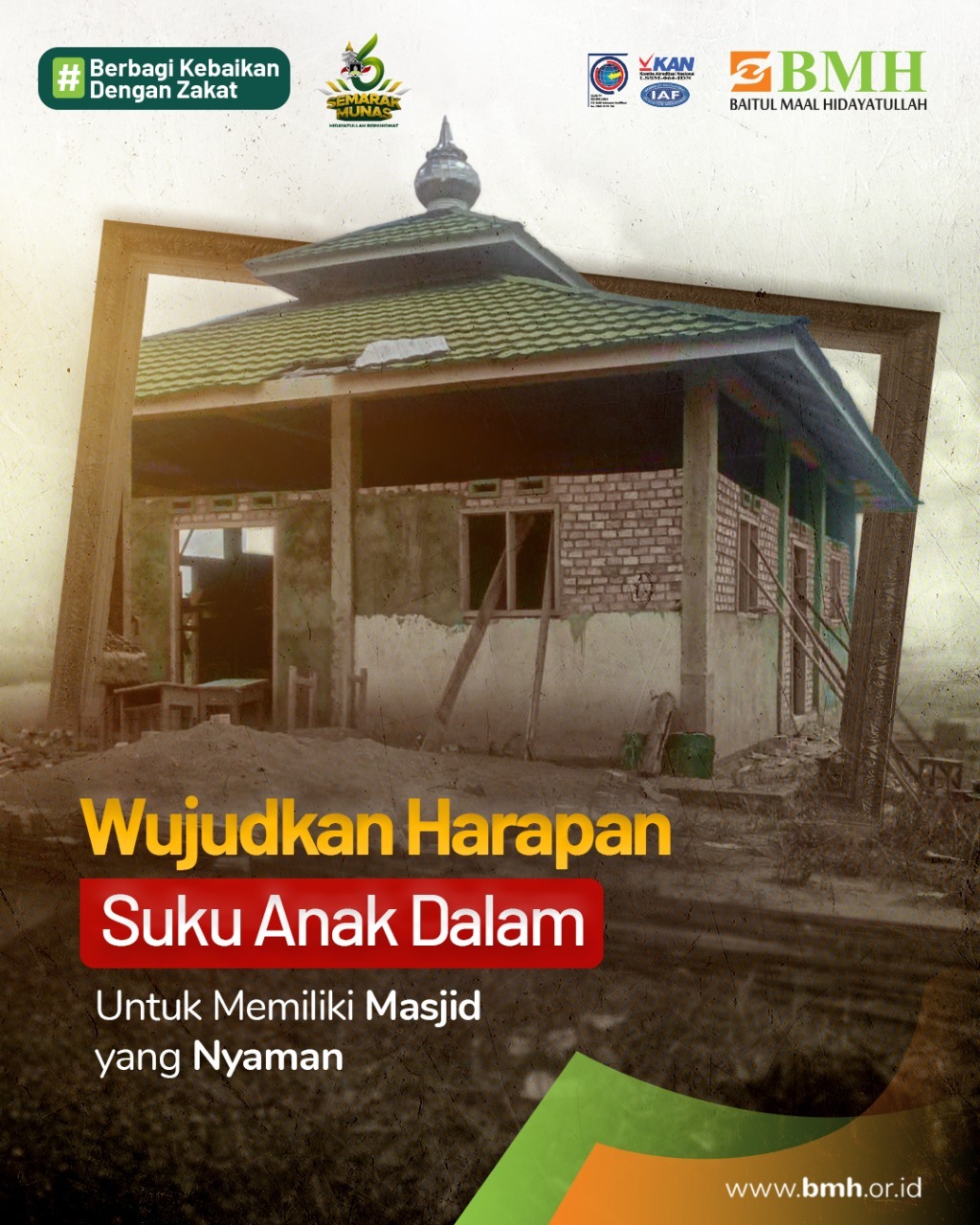 Bantu Bangun Masjid Pertama Untuk Suku Anak Dalam di Jambi!